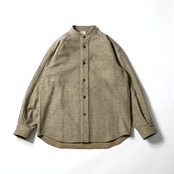 山内 / ウールシャギー・スタンドカラーシャツジャケット