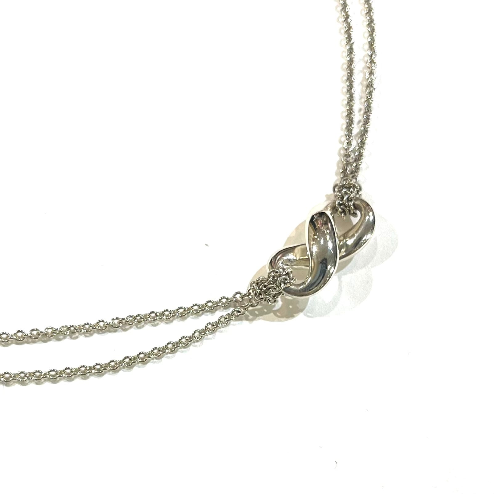 限定価格【TIFFANY&Co.】2189 Wチェーン 立体インフィニティ