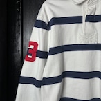 90s POLO RALPH LAUREN ラガーシャツ ボーダー ビッグポニー ラルフローレン