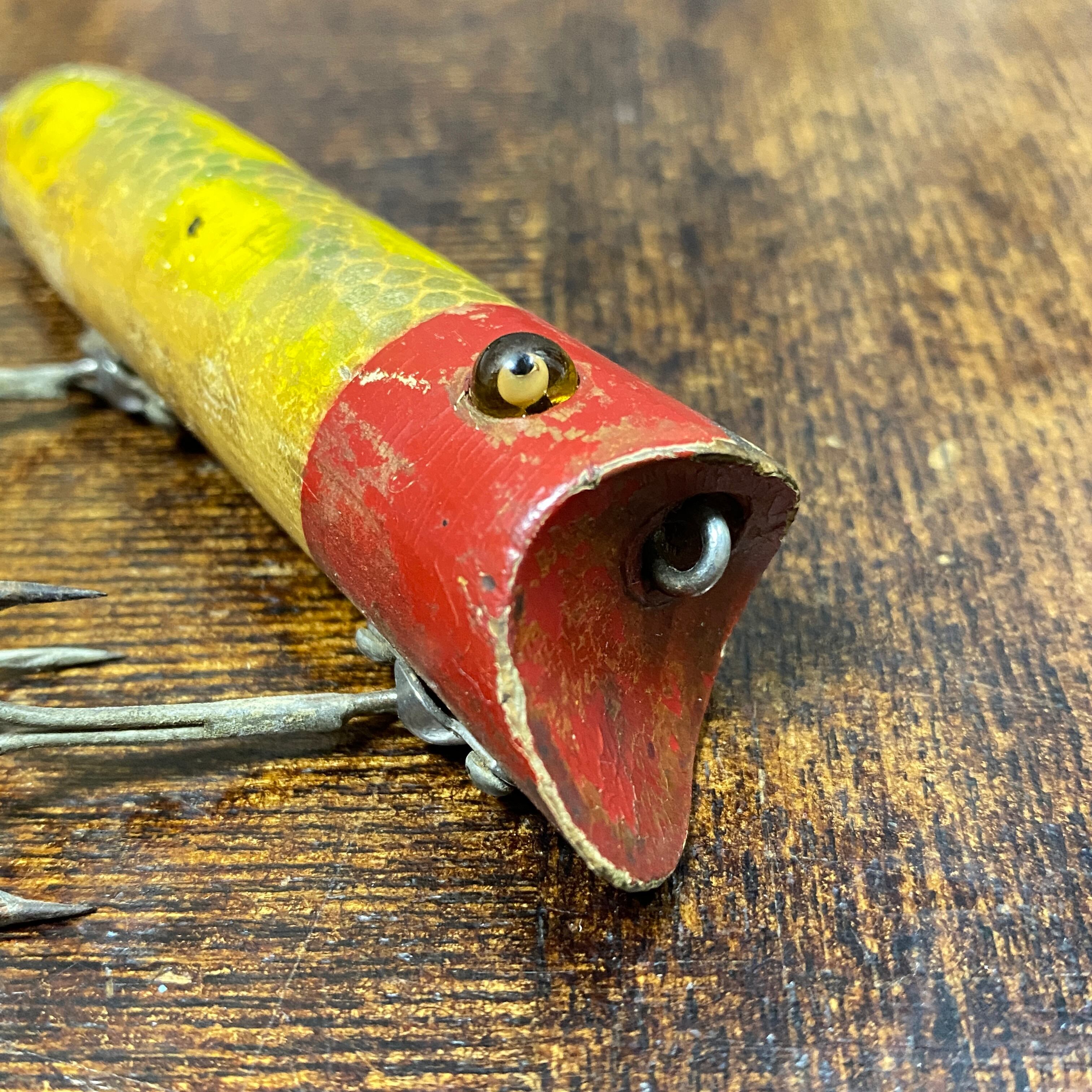 40s HEDDON Lucky13 / ウッド グラスアイ /オールドヘドン ラッキー13