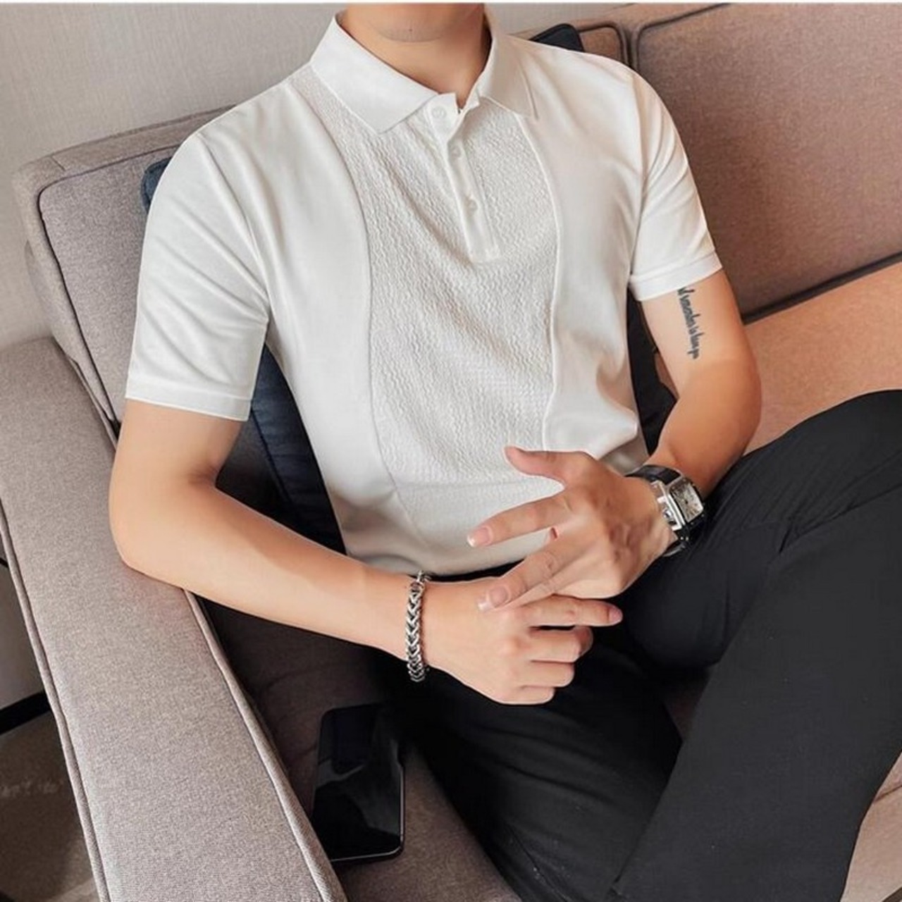 splice polo shirt tops 00261