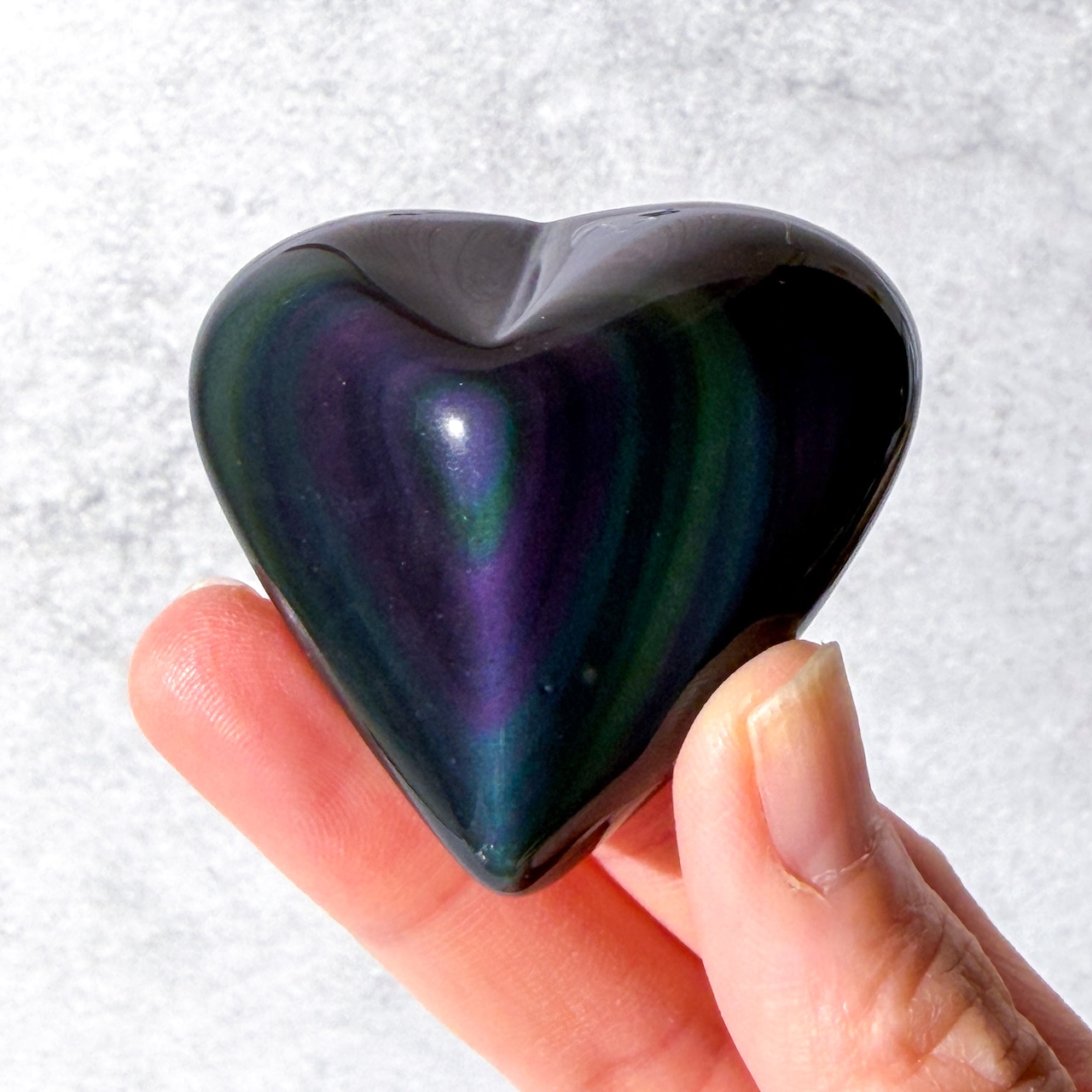 レインボーオブシディアン ハート * Obsidian * 天然石