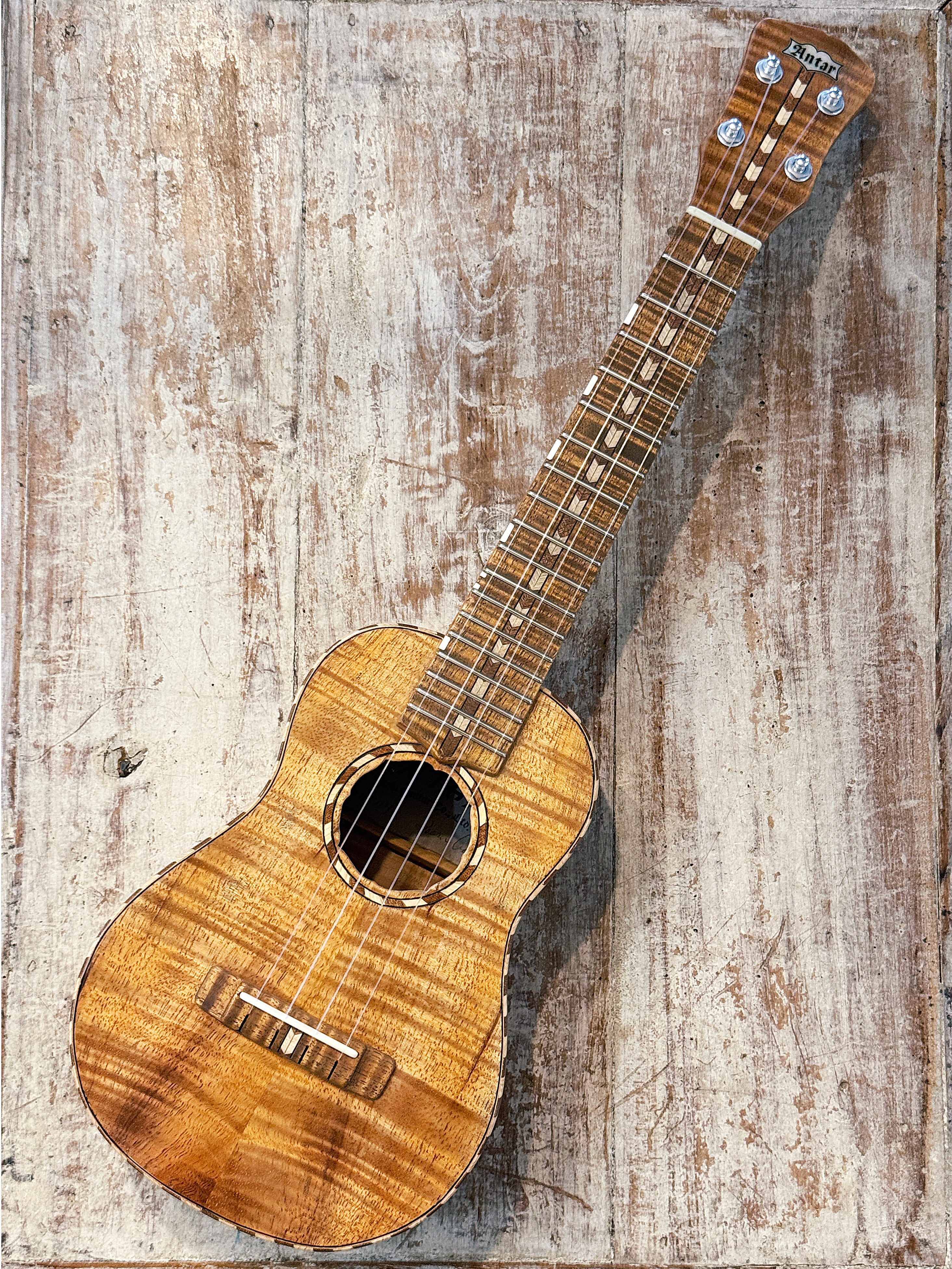 アオキギター工房 Antar アンタール #205776 ウクレレ ハーフサイズ ハワイアンコア