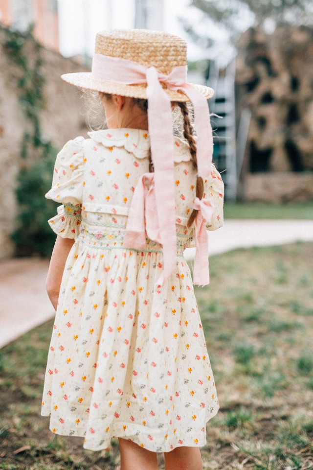 【Colette】⭐last 4y.10y⭐Marguerite skirt - Guirlande de printemps