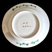 村田菜穂美『楕円リム盛皿 ラナンキュラス 赤』2104130001666/