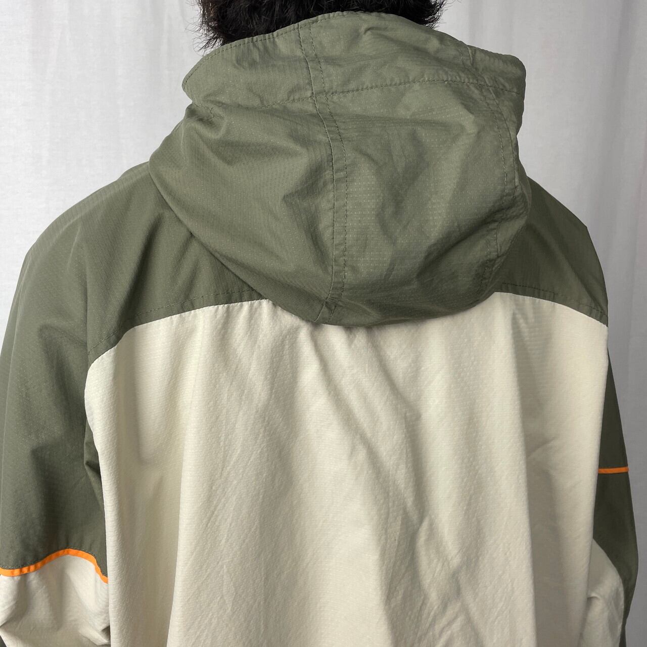 00年代 Columbia コロンビア マウンテンパーカー ハイネック メンズXL相当 古着 00s ヴィンテージ VINTAGE  Y2Kナイロンジャケット テック カーキ オリーブグリーン ベージュ 【アウトドアジャケット】/マルチカラー | cave 古着屋【公式】古着通販サイト