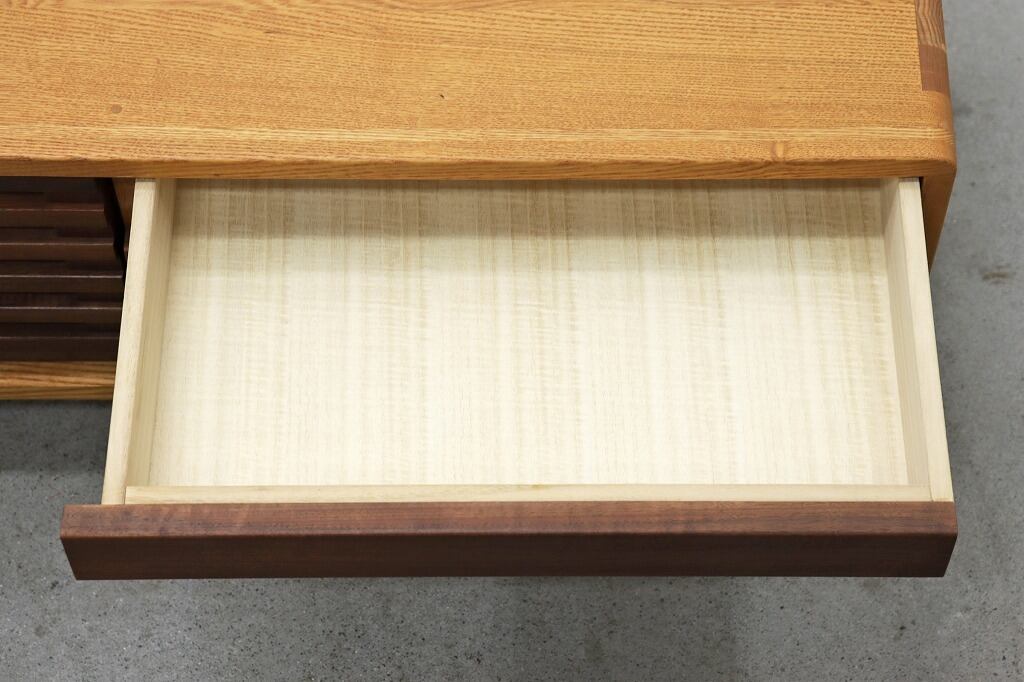 久和屋 ウォールナット×オーク無垢材 テレビ台 AVボード ローボード