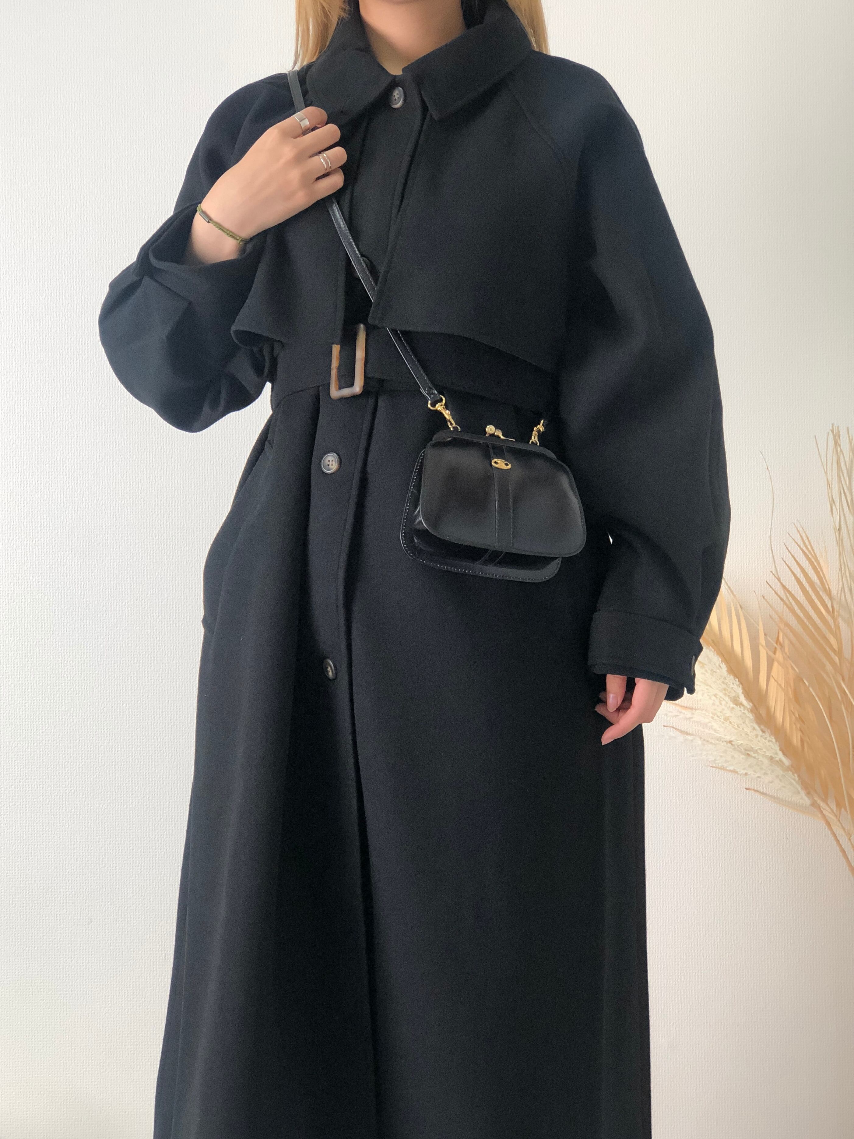 セリーヌ レザーショルダーバッグ トリオンフ ヴィンテージ がま口 ブラック CELINE - セリーヌ レザーショルダーバッグ トリオンフ ヴィンテージ