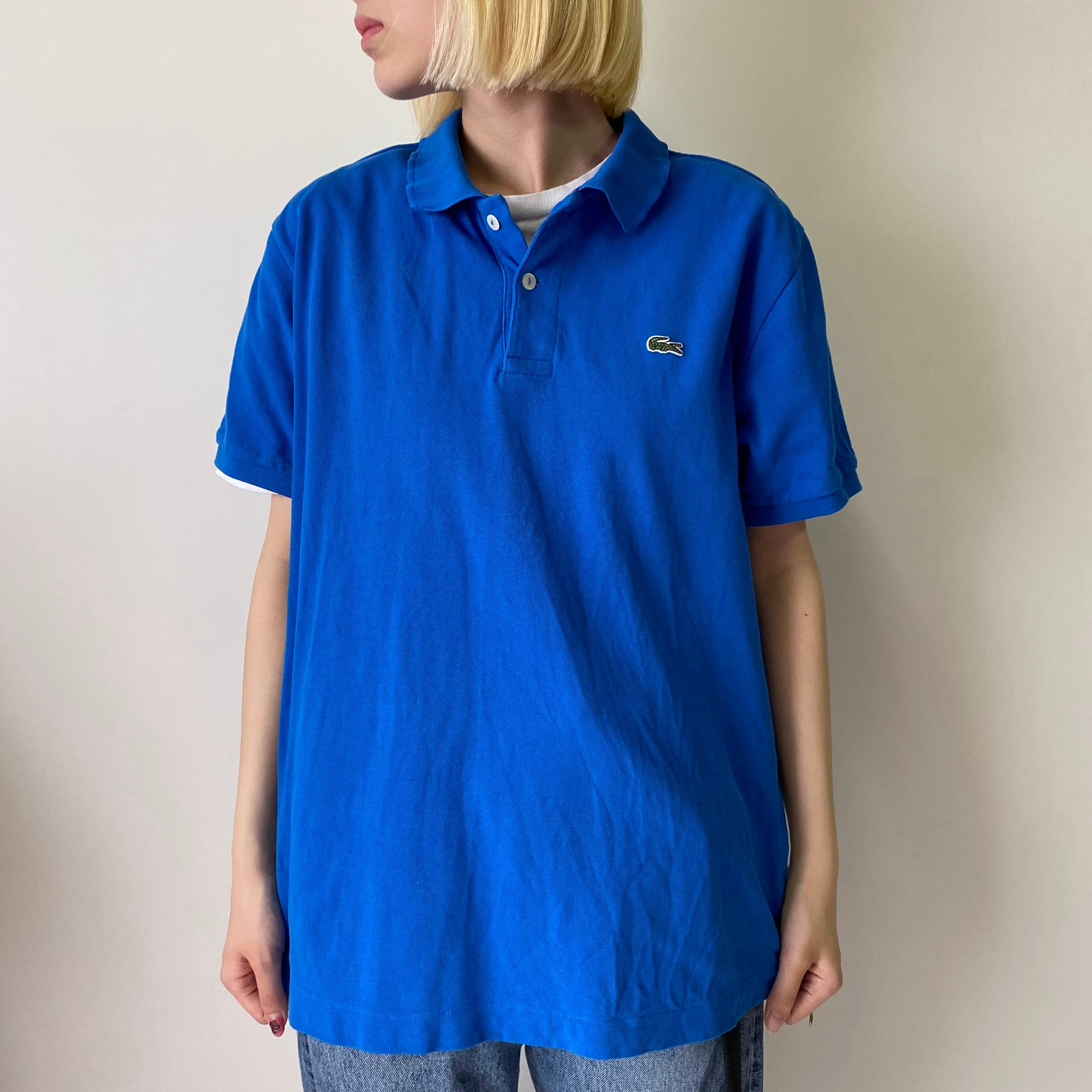 【新入荷SALE対象外】90年代 LACOSTE フレンチラコステ ポロシャツ サイズ5 メンズM相当 古着 80s ヴィンテージ ビンテージ ブルー  青【ポロシャツ】【GSS07】 | cave 古着屋【公式】古着通販サイト