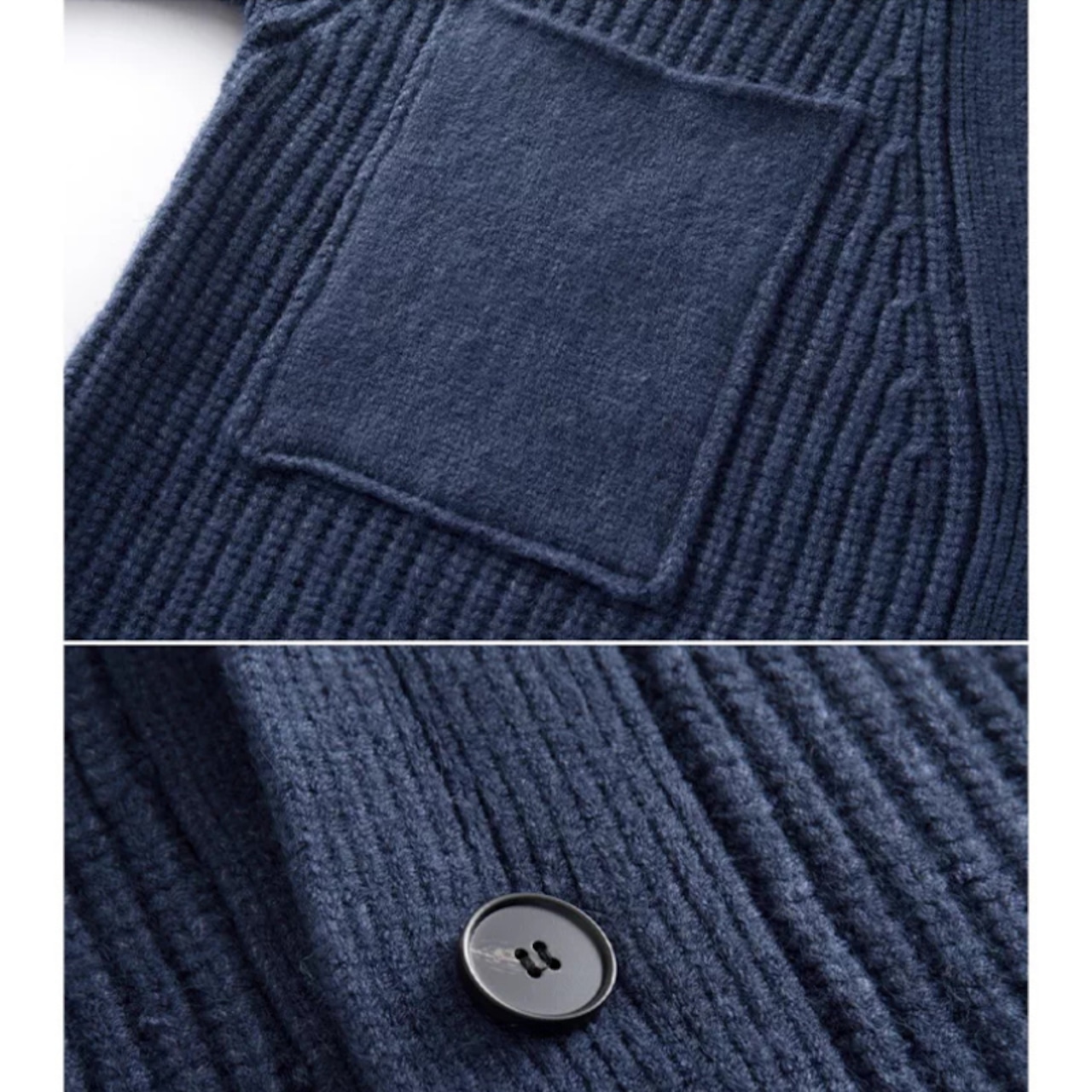 パッチポケット付き ニット カーディガン 00039・画像5