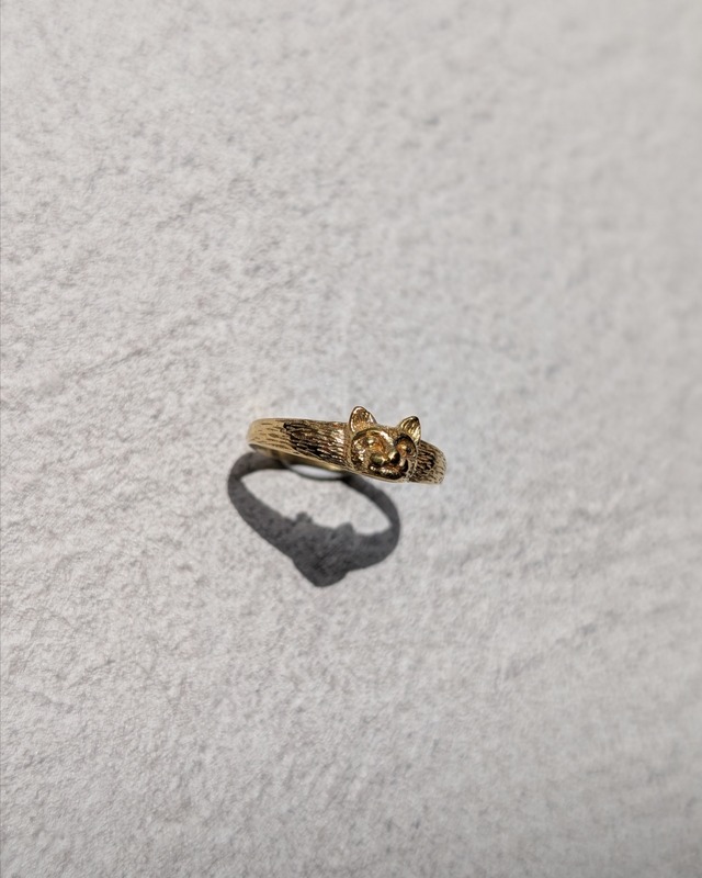 【labyrinthvintage】　Cat face ring