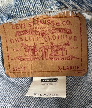 Vintage 00s XL Levis denim jacket -57511-