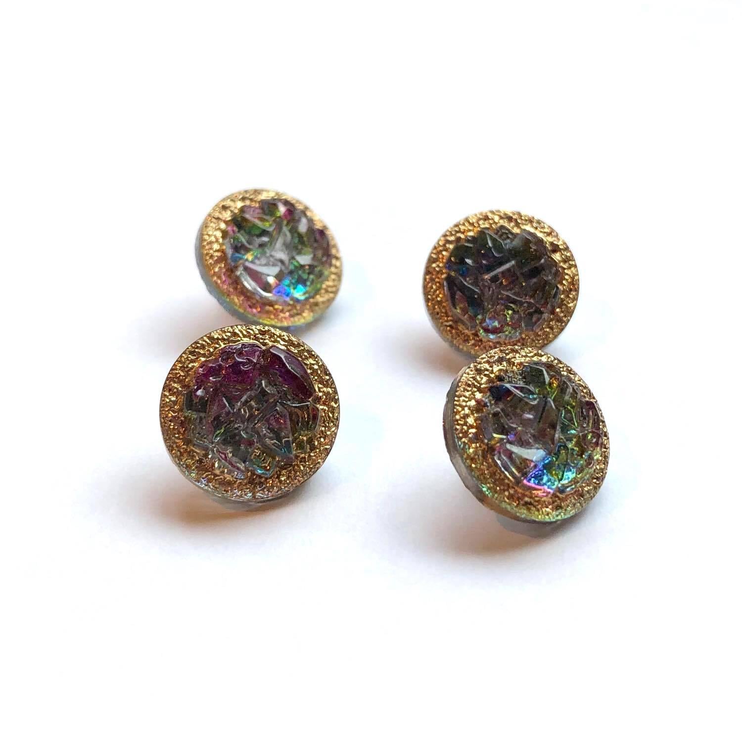 〈最終入荷〉クリスタル風ドイツガラスボタンS(13mm)