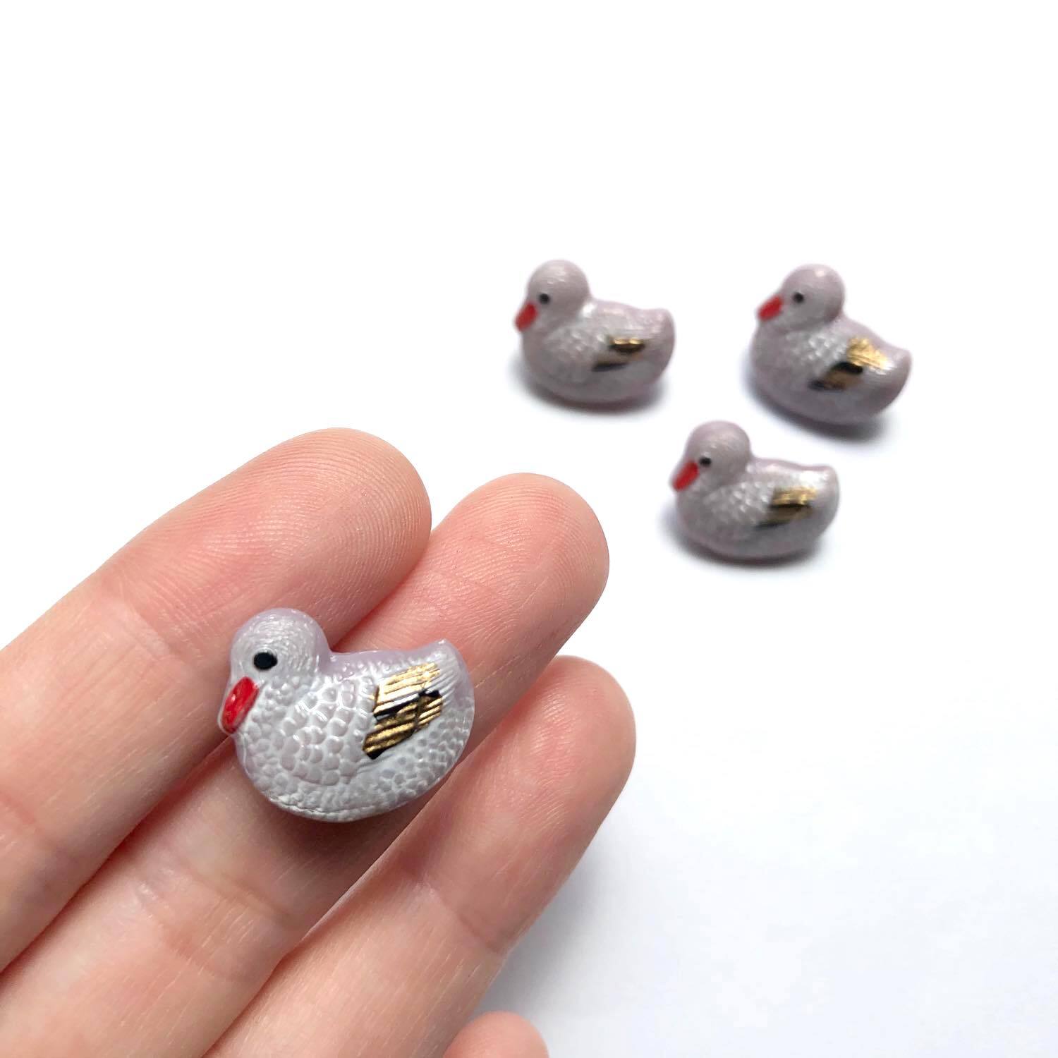 最終入荷・オンライン限定》紫鳥のドイツガラスボタン | Dua