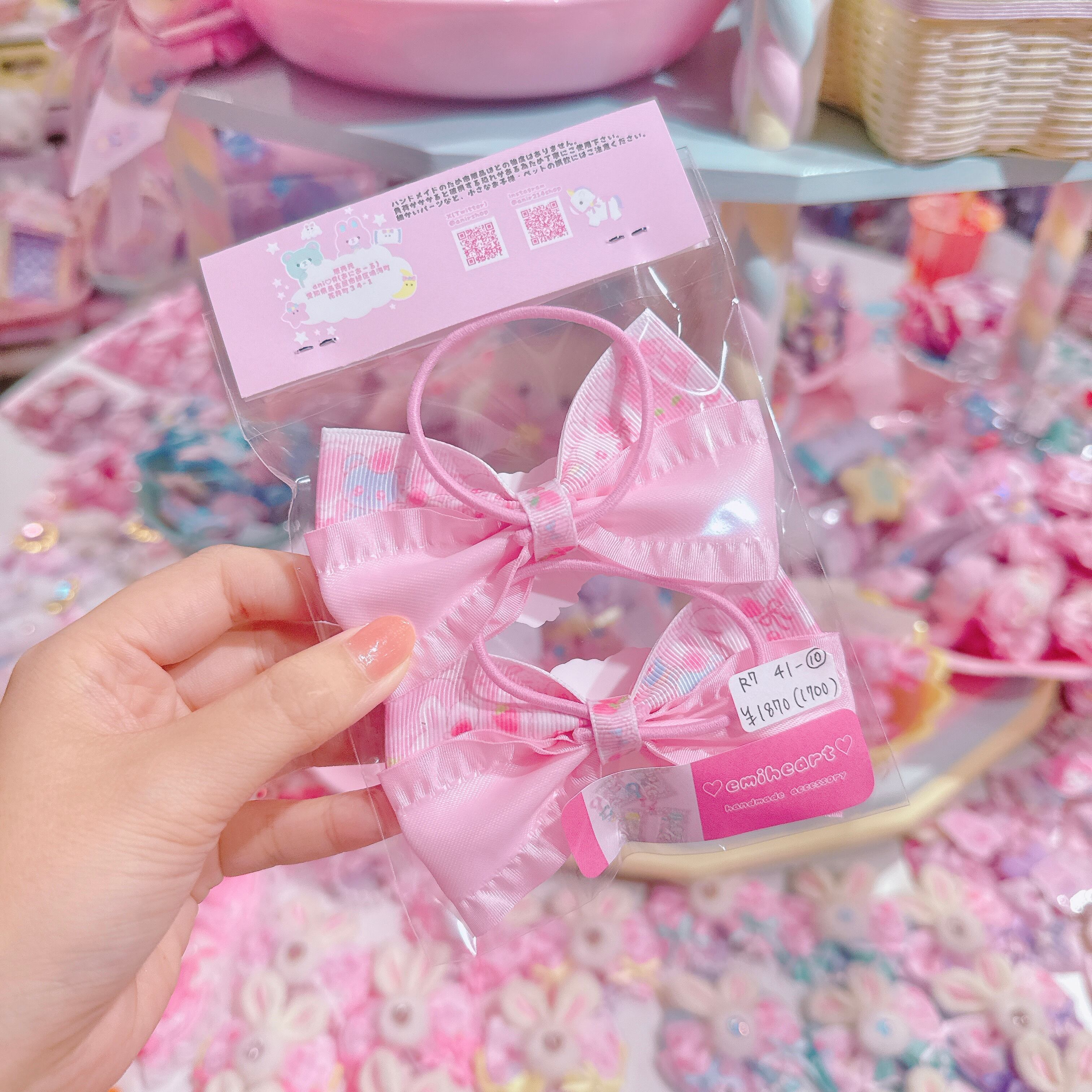 【R7】41-10リボンツインヘアゴム