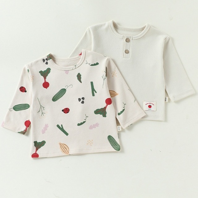 【BABY】北欧風　果物柄Ｔシャツ