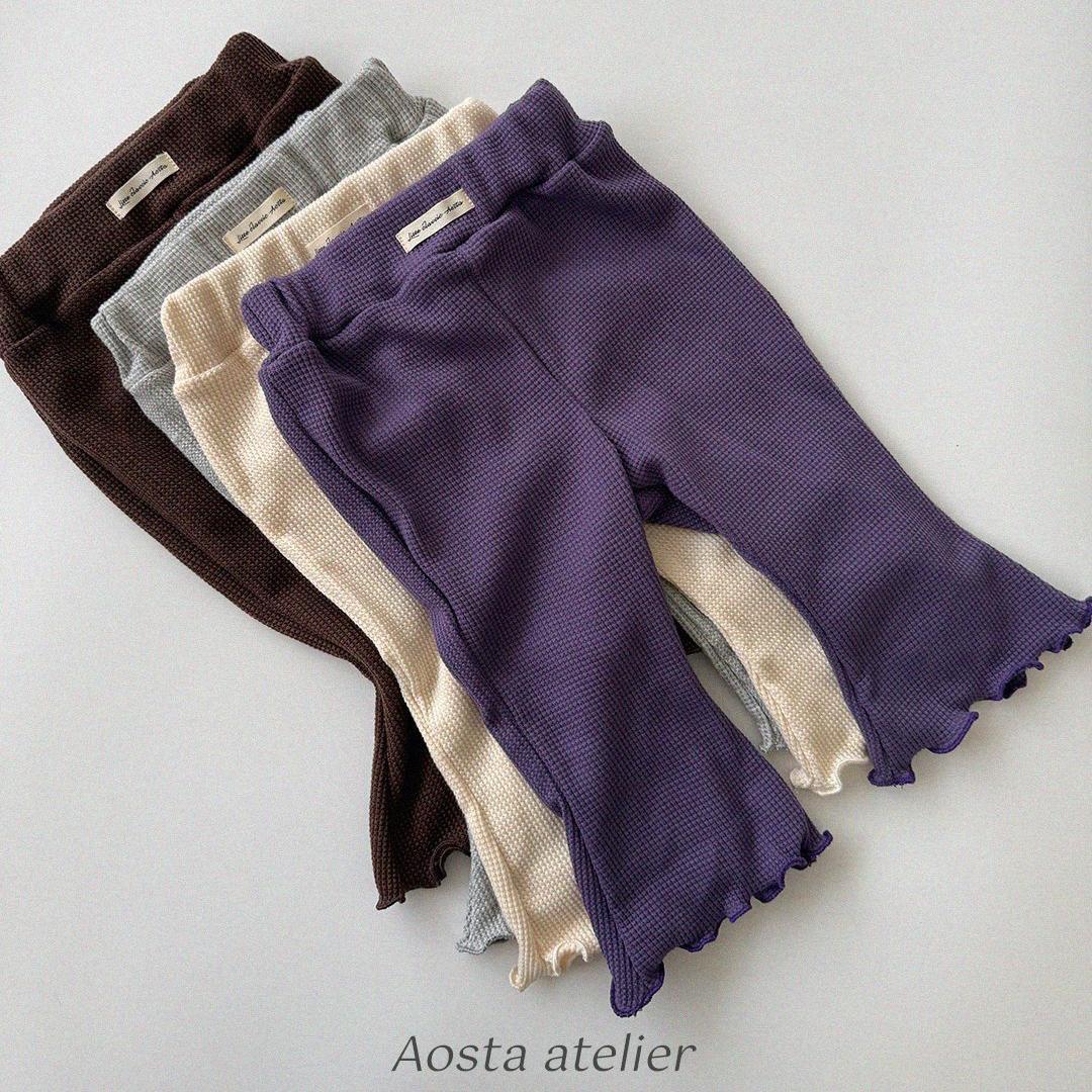 【2点送料無料】«予約»«Aosta» ゼリーワッフルパンツ 4colors