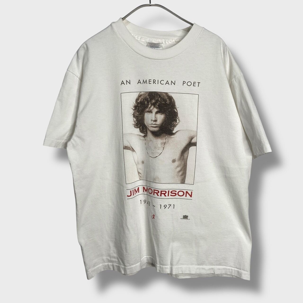 90s USA製 ジムモリソン ドアーズ バンドTシャツ 追悼T 白 L | 古着屋 Uan