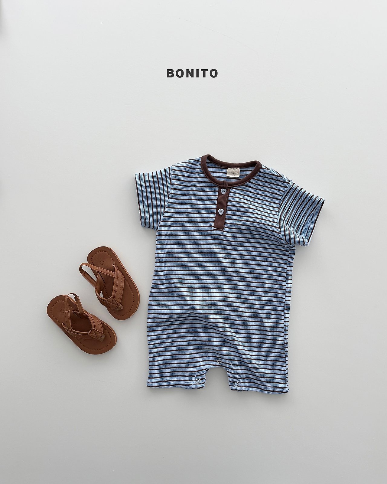 [BONITO] Summer Waffle Style Danjak Bodysuit / [보니토] 썸머와플ST단작슈트