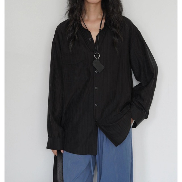 リラックスシルエット ロングシャツ　M03246