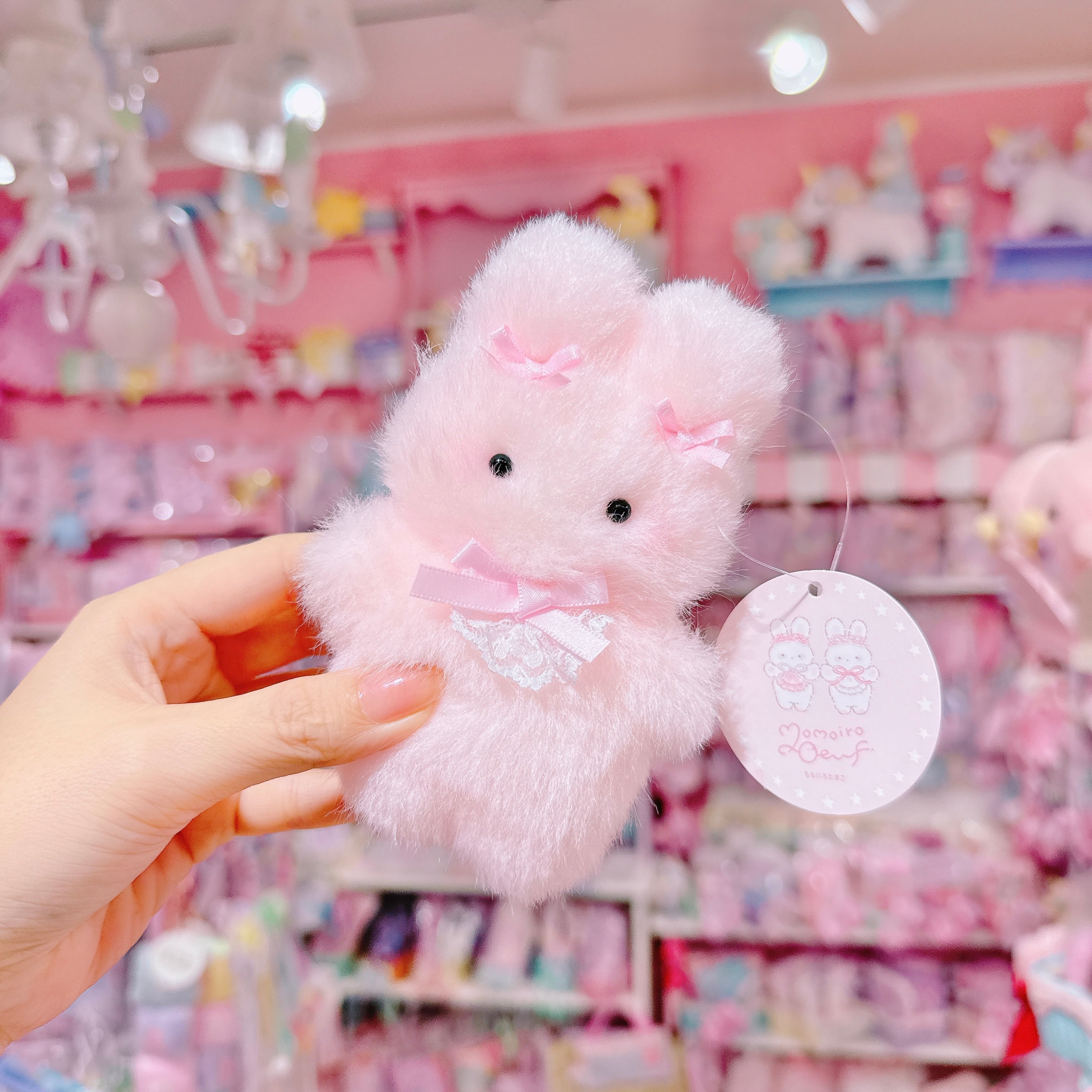 【H7】15-3ひとみしりましゅまろうさぎさんぬいぐるみ