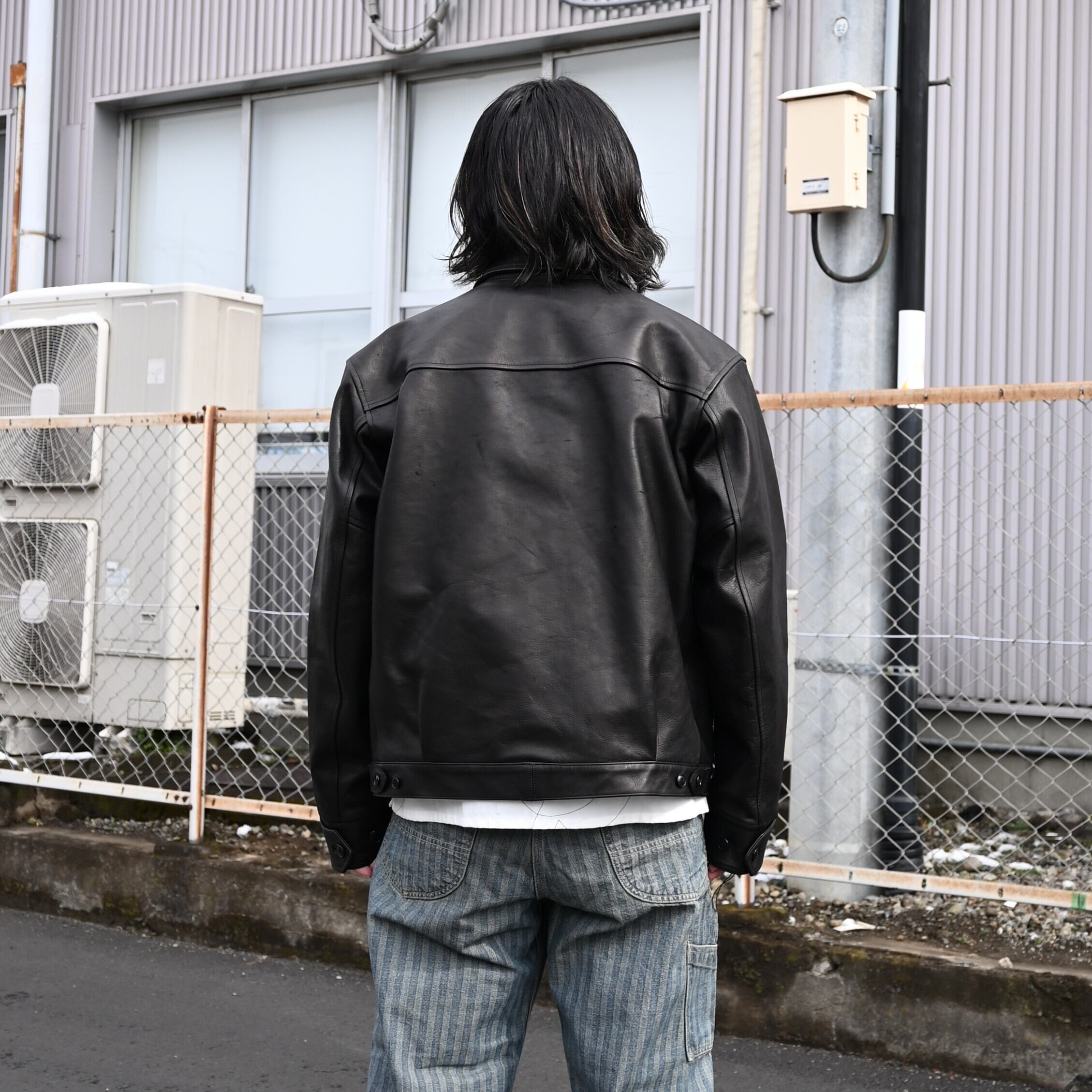 OLD JOE(オールドジョー)Gジャンタイプレザージャケットコーディネート