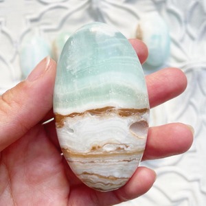 Caribbean Blue Calcite Palm 7