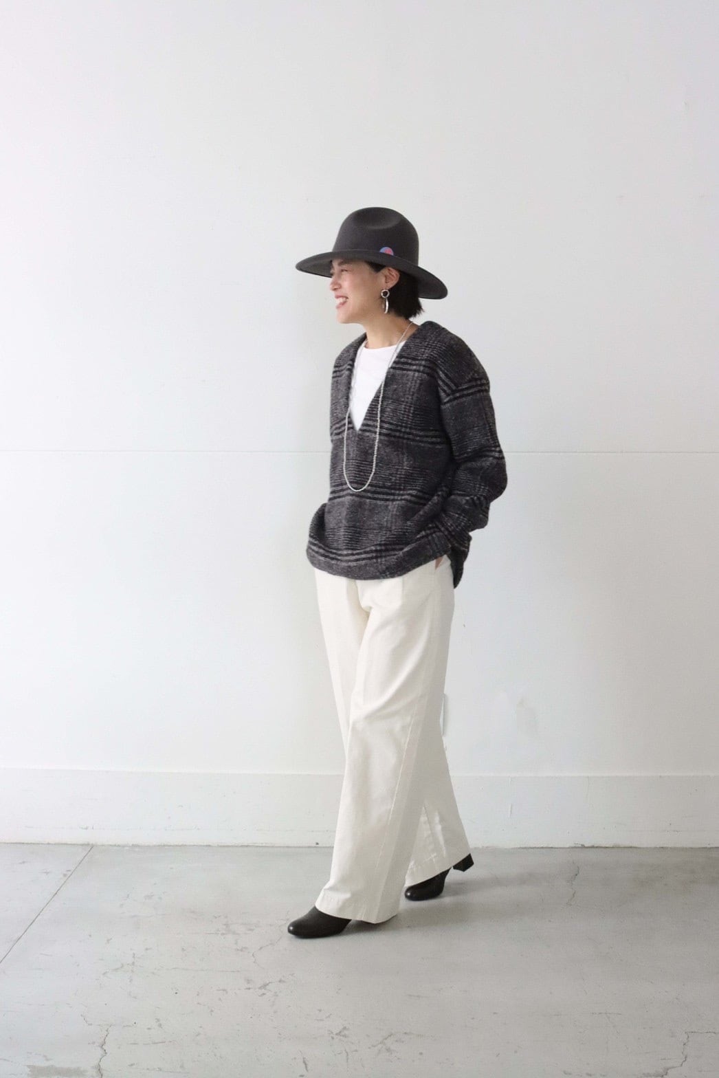 【LEMELANGE】ソフトカーブシルエットチノパンツ