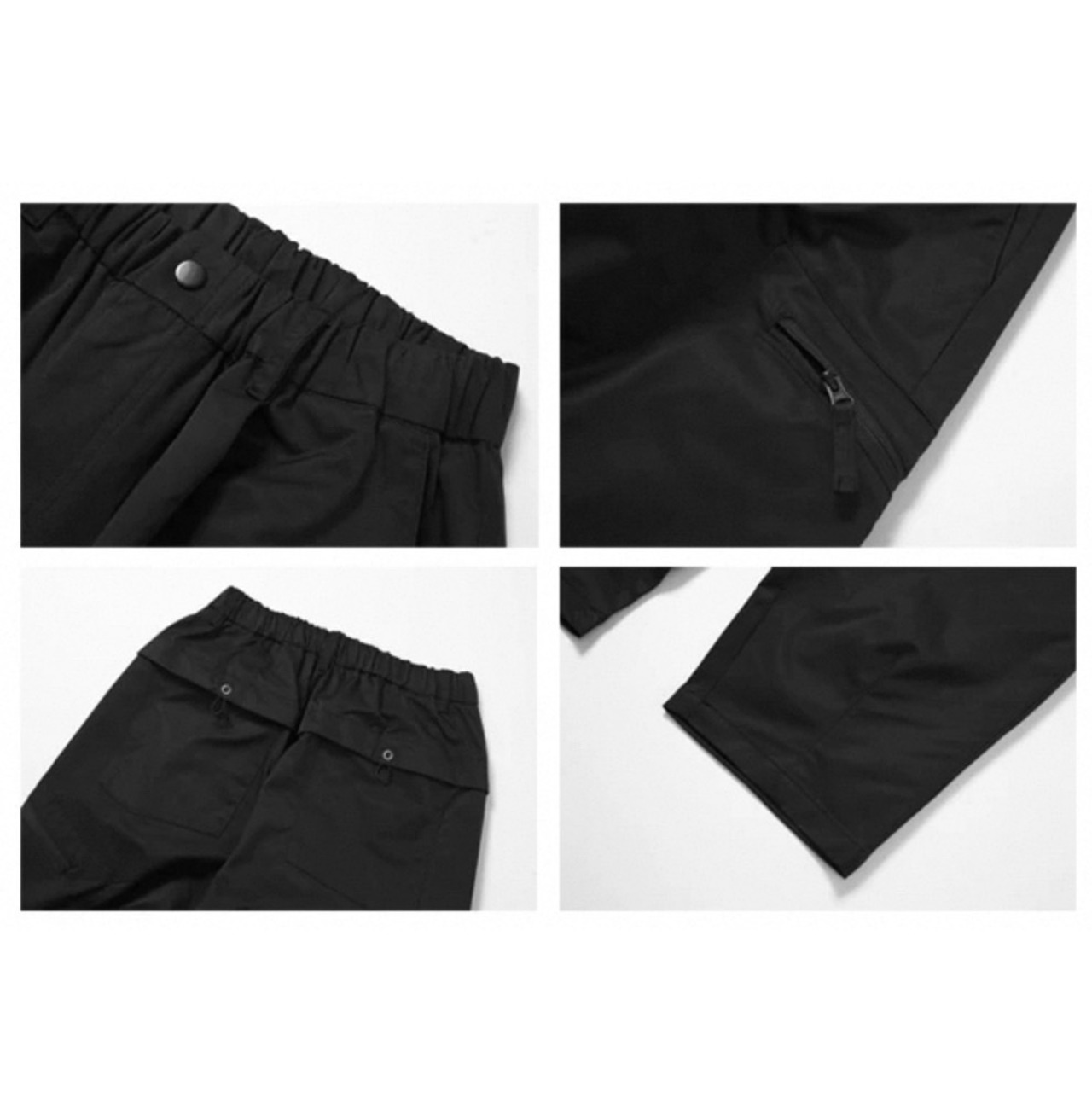 Tapered silhouette zipper pocket pants 0299 - 17