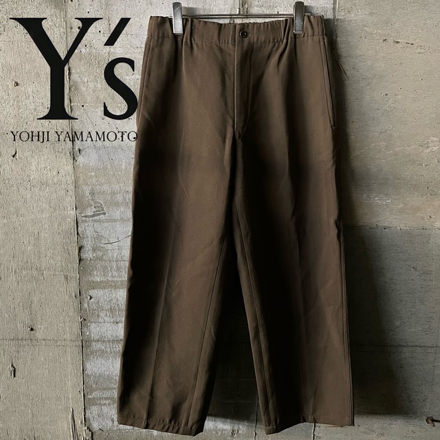 〖Y’s for men〗wool cotton wide pants/ワイズフォーメン ウール コットン ワイド パンツ/lsize/#1218