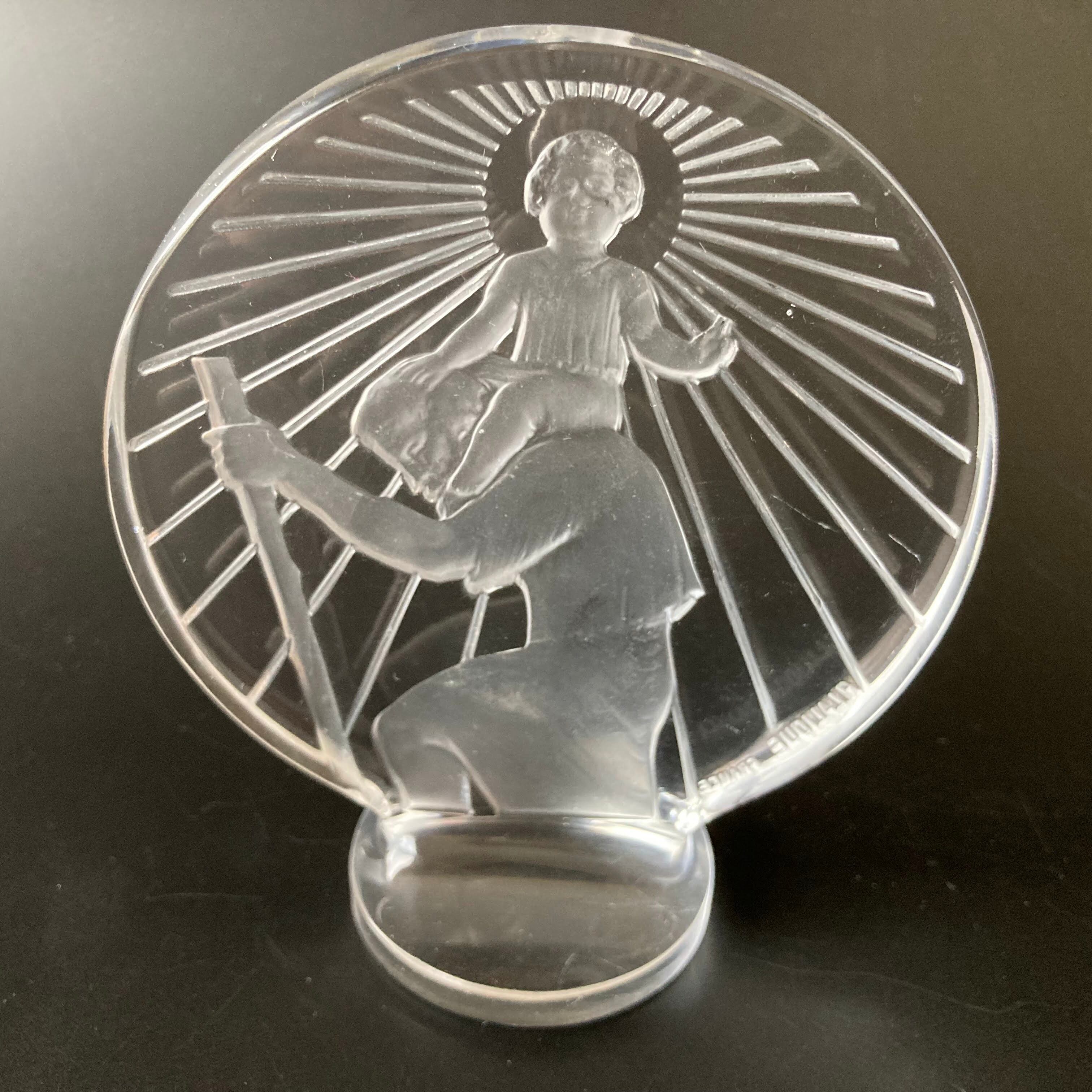 R.LALIQUE ルネ・ラリック カーマスコットSaint Christopherセント