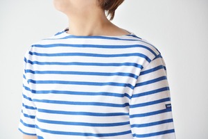 セントジェームス SAINT JAMES 薄手ボーダーシャツ半袖(PIRIAC)NEIGE/GITANE