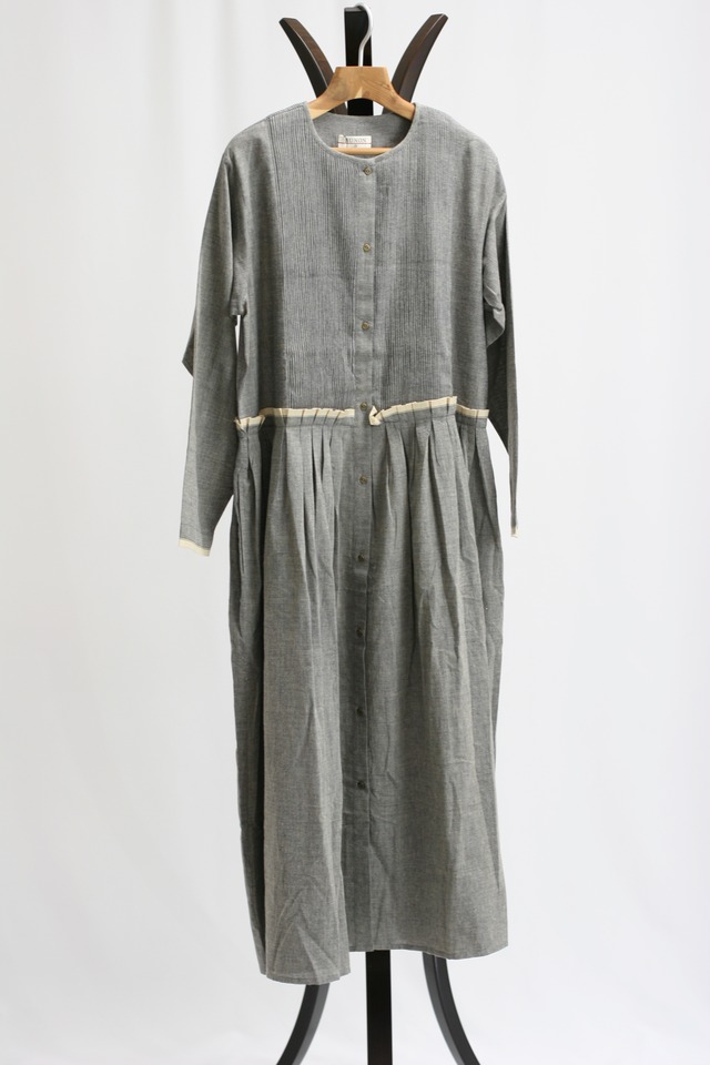【Native Village】No.15 To the streets of Paris Shawl collar coat / gray（33261-15201）