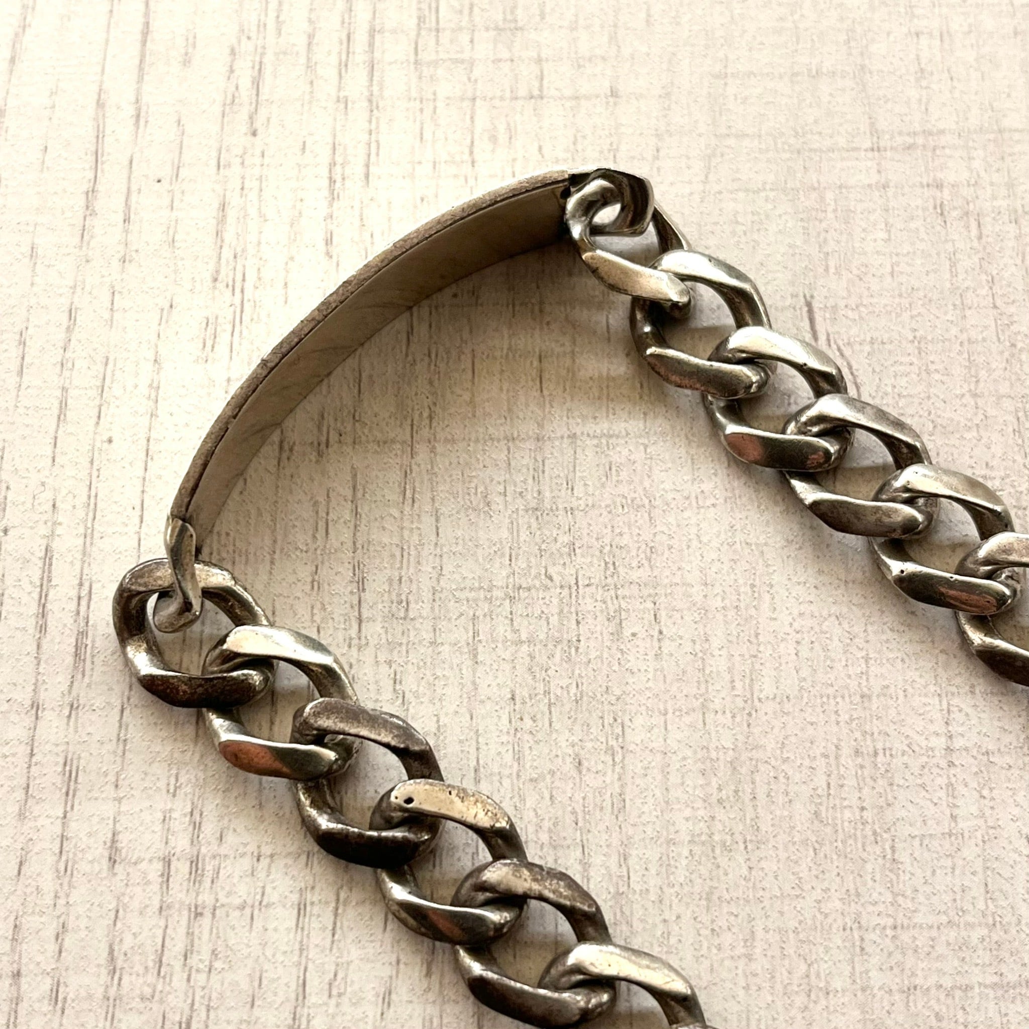 CLASSIC CURB CHAIN ID BRACELET -SILVER925- IDブレスレット