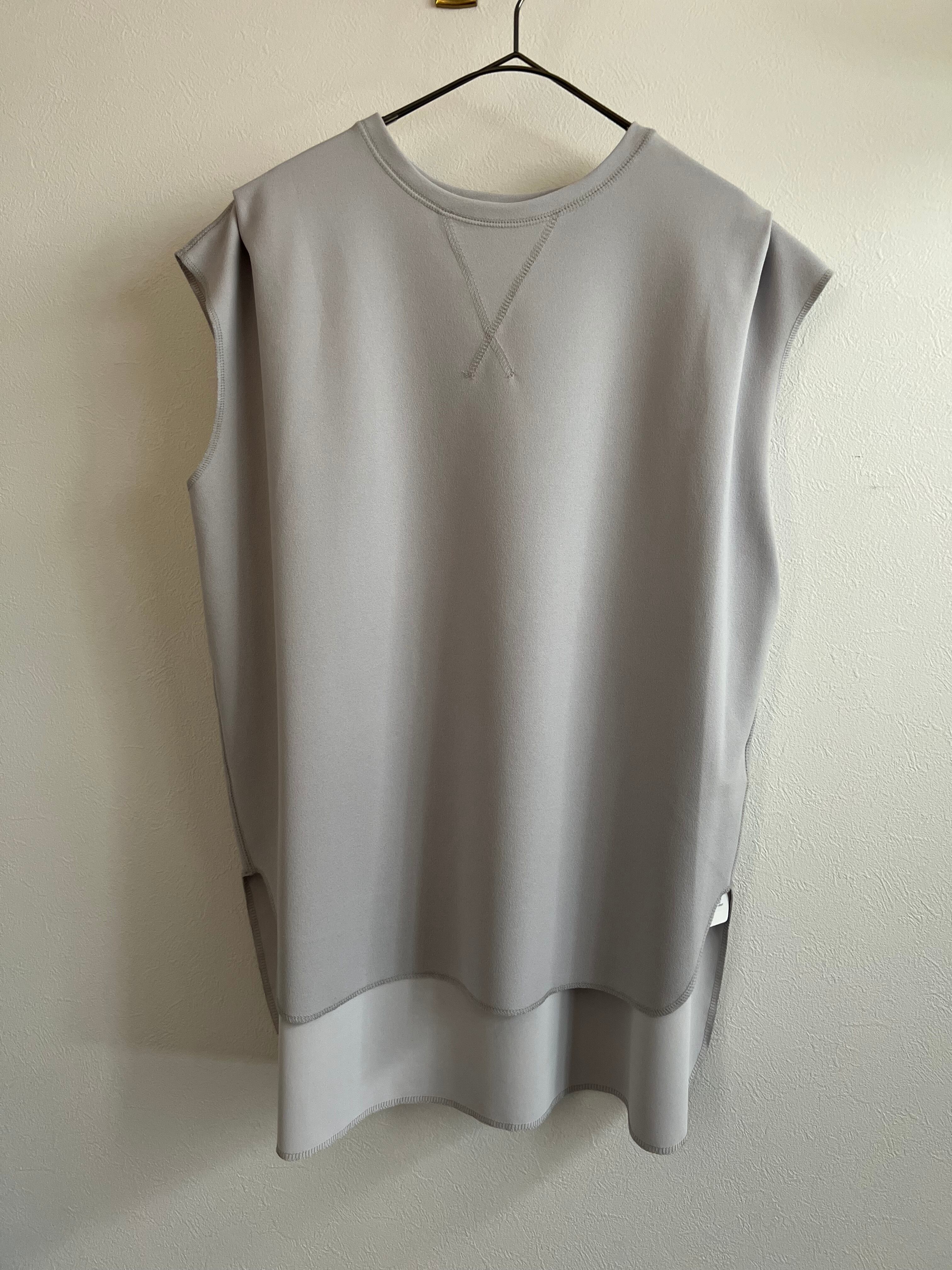 【ma couleur/ヤマトドレス】 ジョーゼットライトジャージＶガゼットタンク J-4762