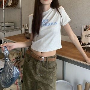 Logo Print Short Sleeve T-Shirt　1color　A0025