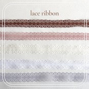 "即納"lace Ribbon 幅2.8cm[2colors]＊1m単位：レース リボン　