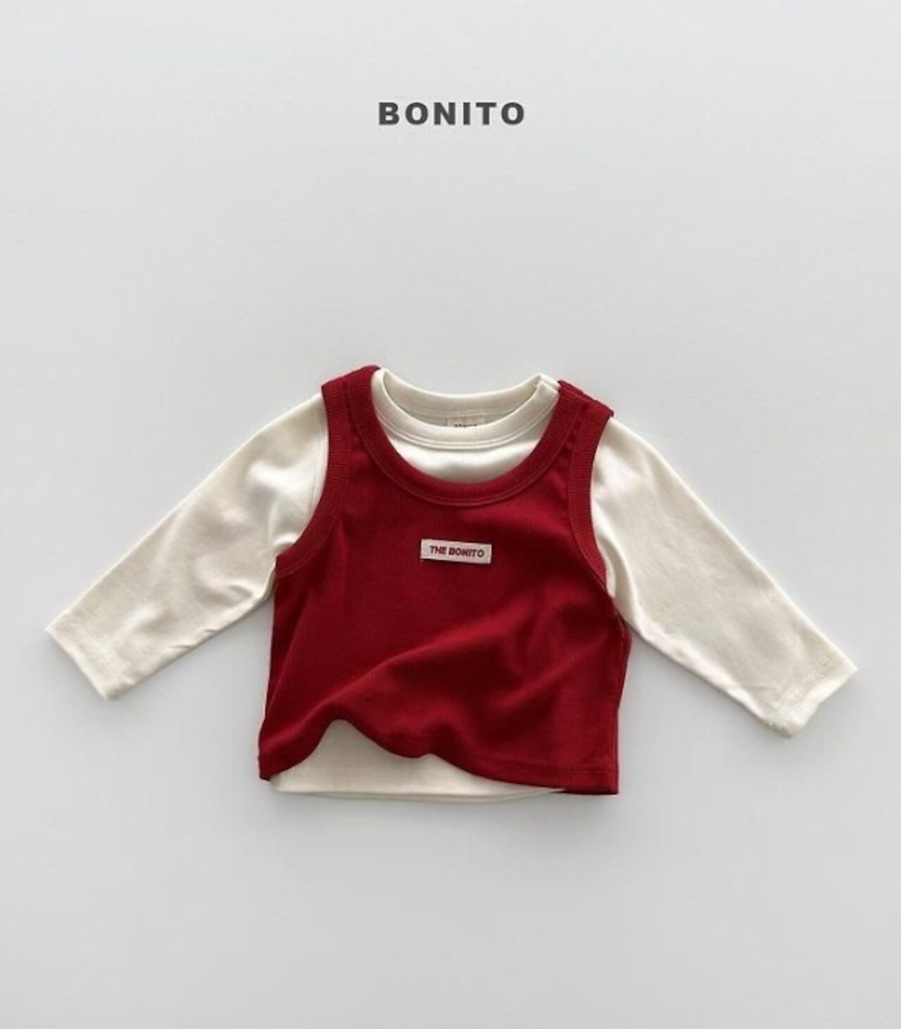 韓国子供服 / BONITO / 26Autumn / Tシャツ・ノースリーブセット / ベビー服 /秋服 *6M~18M*
