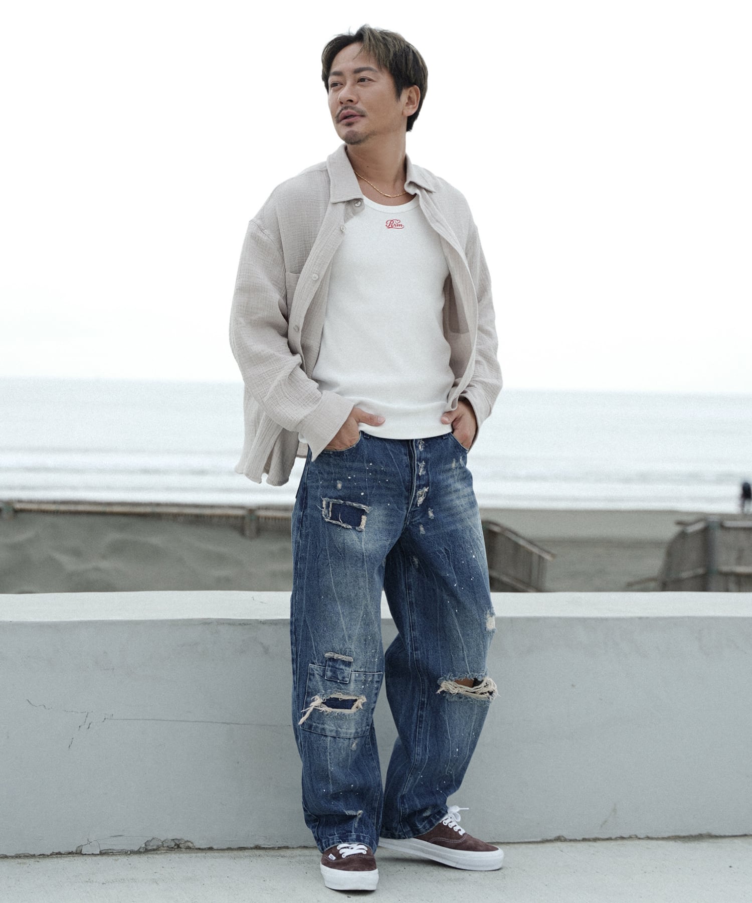 Re:room】VINTAGE CRUSH WIDE DENIM［REP292］ | #Re:room（リルーム）