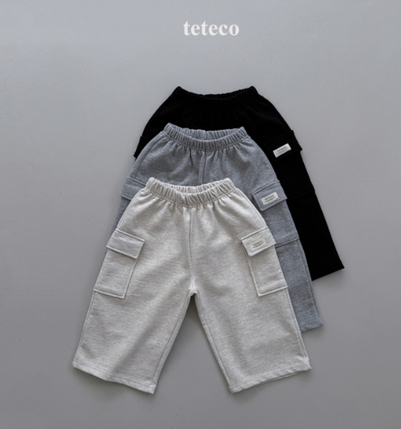 【取寄】teteco カーゴトレーニングパンツ|秋服|韓国子供服| 26/AT