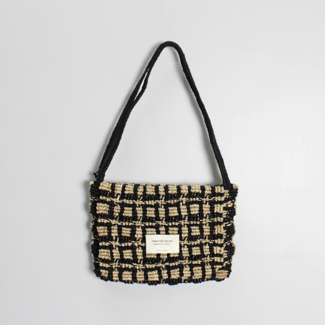 beautiful people ビューティフルピープル abaca knitting compact shoulder bag 7425611941 2024春夏新作 [送料無料]