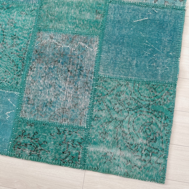 トルコ ヴィンテージラグ TR28 | イスパルタ(パッチワーク) | 158cm × 220cm