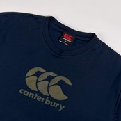 canterbury カンタベリー ビッグロゴ ドライ 半袖 Tシャツ サイズ 3L /ネイビー系 メンズ 大きいサイズ