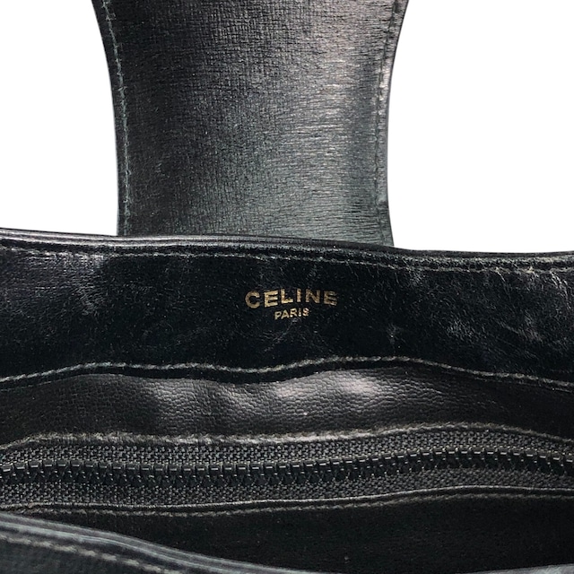 CELINE セリーヌ ショルダーバッグ ブラック ブラゾン ターンロック レザー ホーボーバッグ vintage ヴィンテージ オールド re82zm