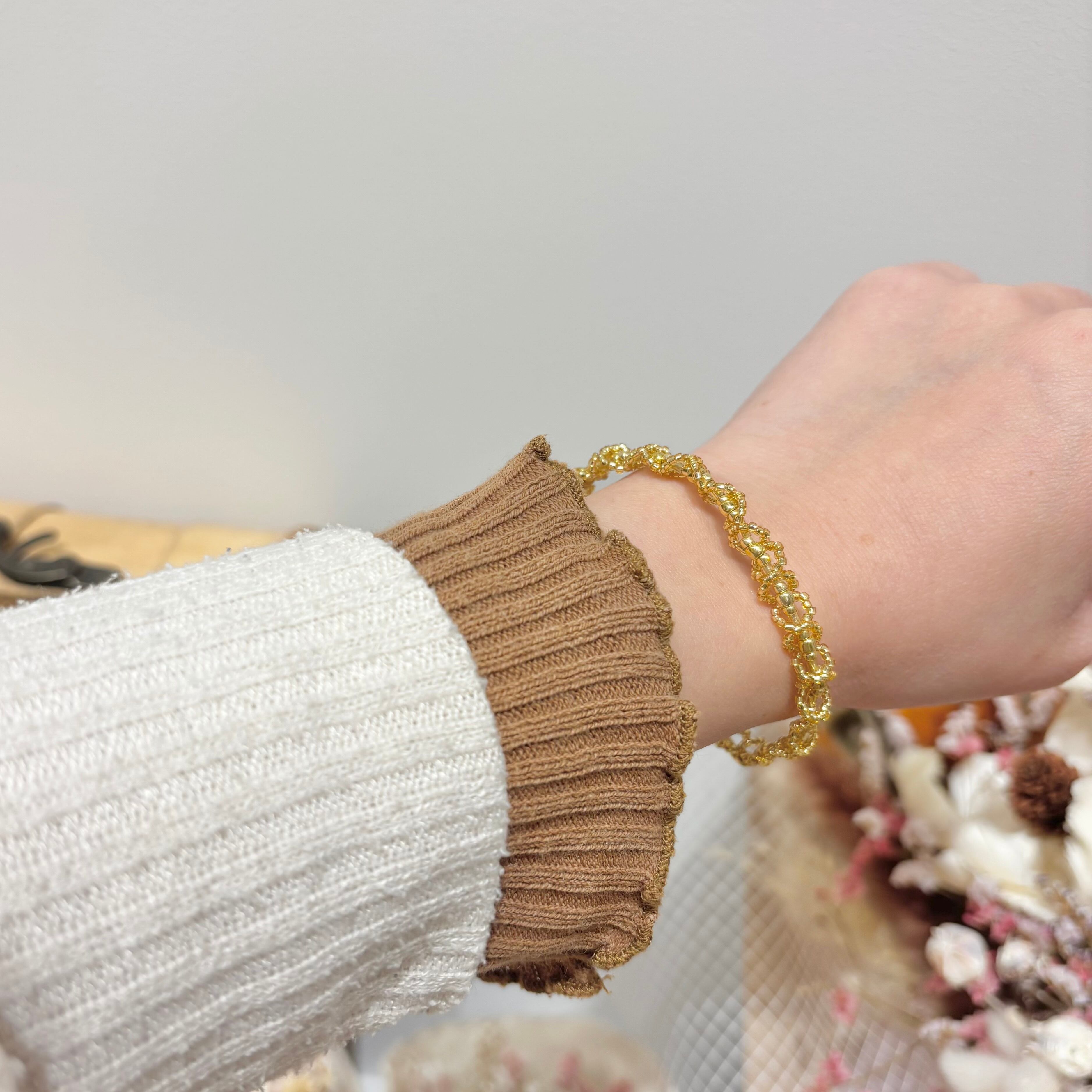 ビーズブレスレット(A5-52)①