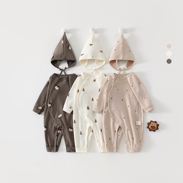 【BABY】春作前開きショート連体衣