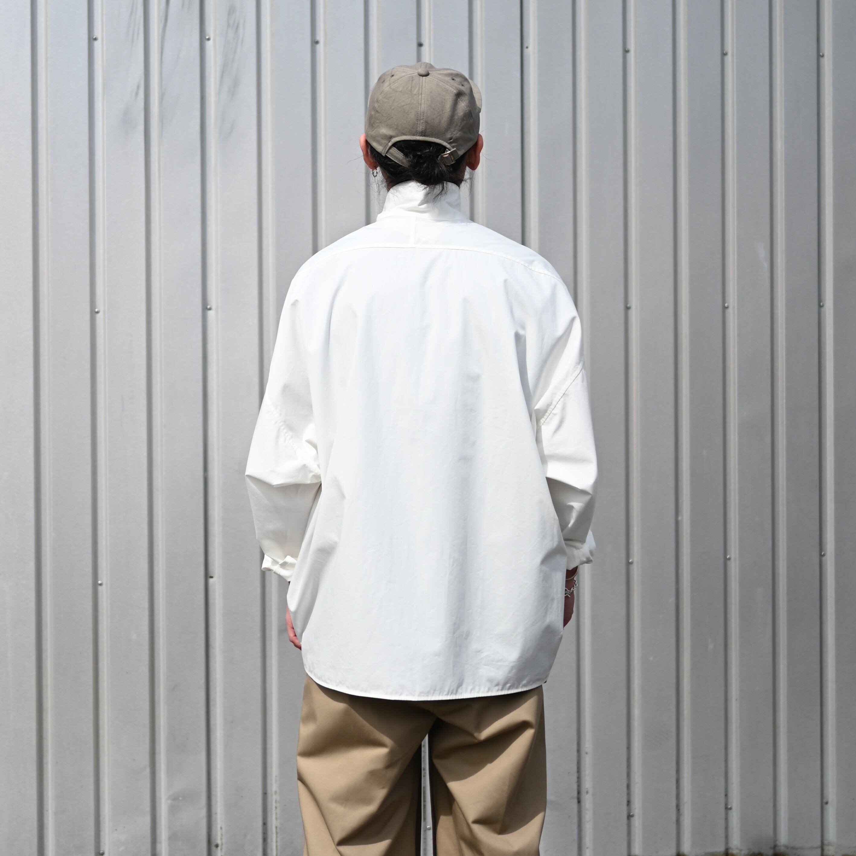 Nonnotte / Draping Open Collar Shirt Type A | GANKO