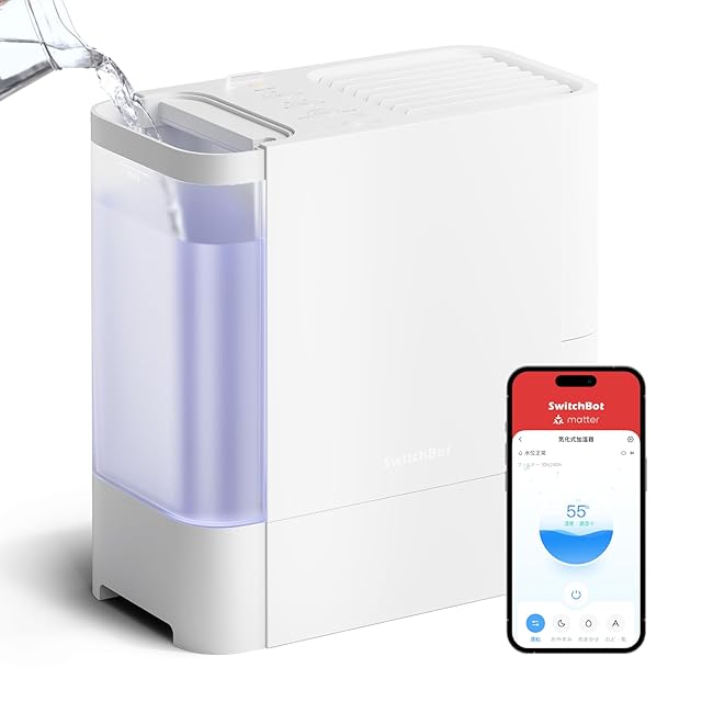 冬の乾燥・節電対策】SwitchBot 加湿器 気化式 Alexa 大容量 - 4.5L 21