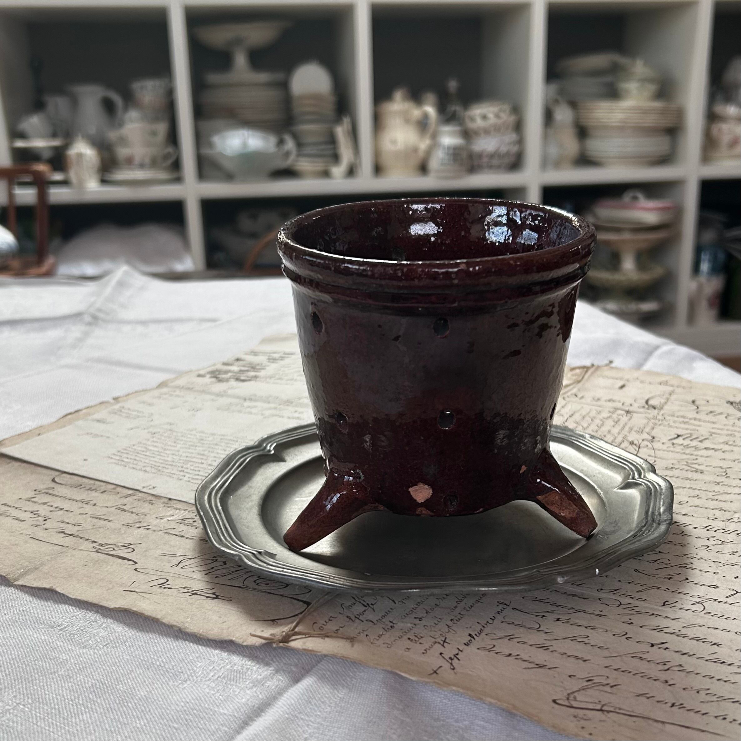 フランス アンティーク チーズの水切り フェセル フェセル | 水切り