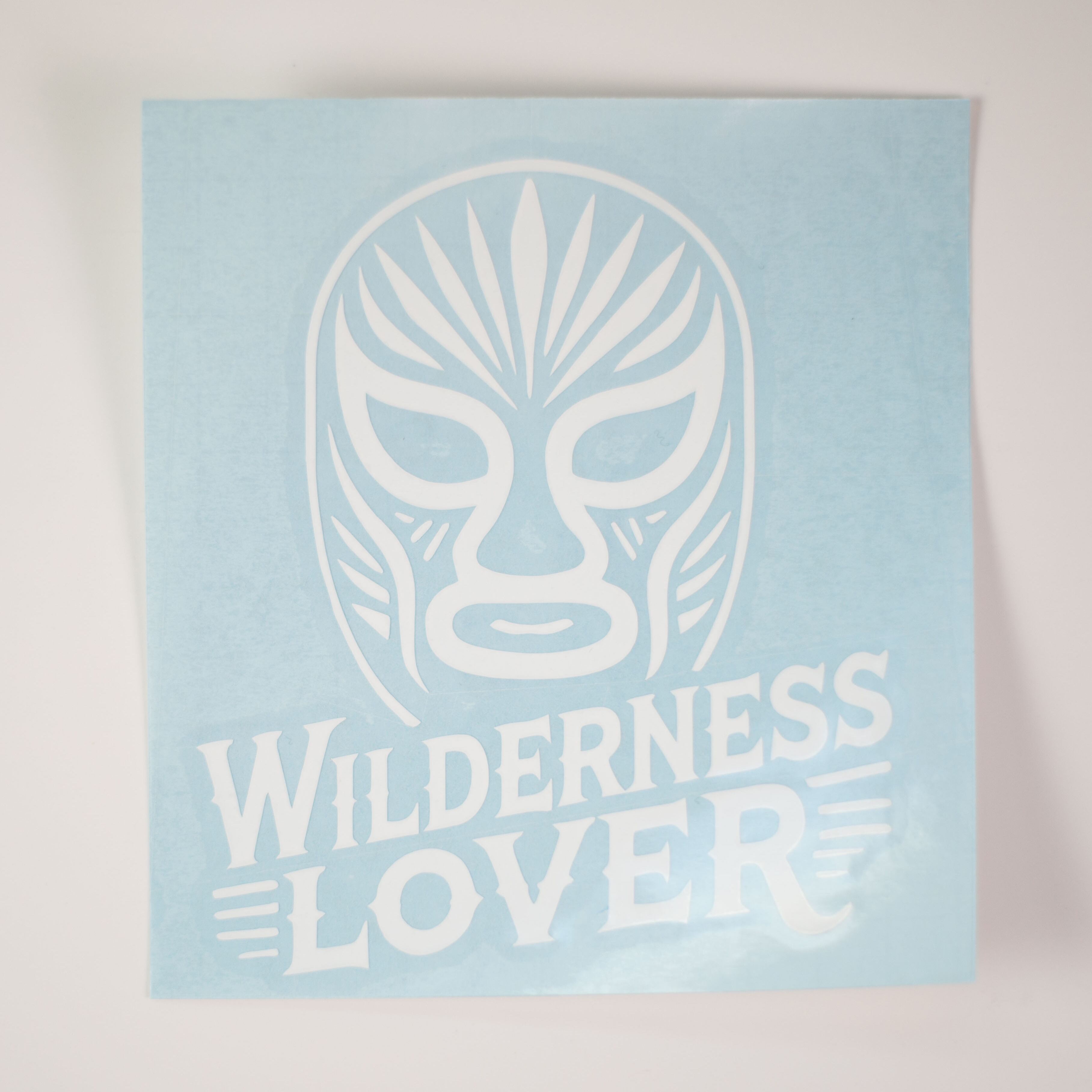 アウトドア ステッカー 屋外用 防水 WILDERNESS LOVER マスクマン 山